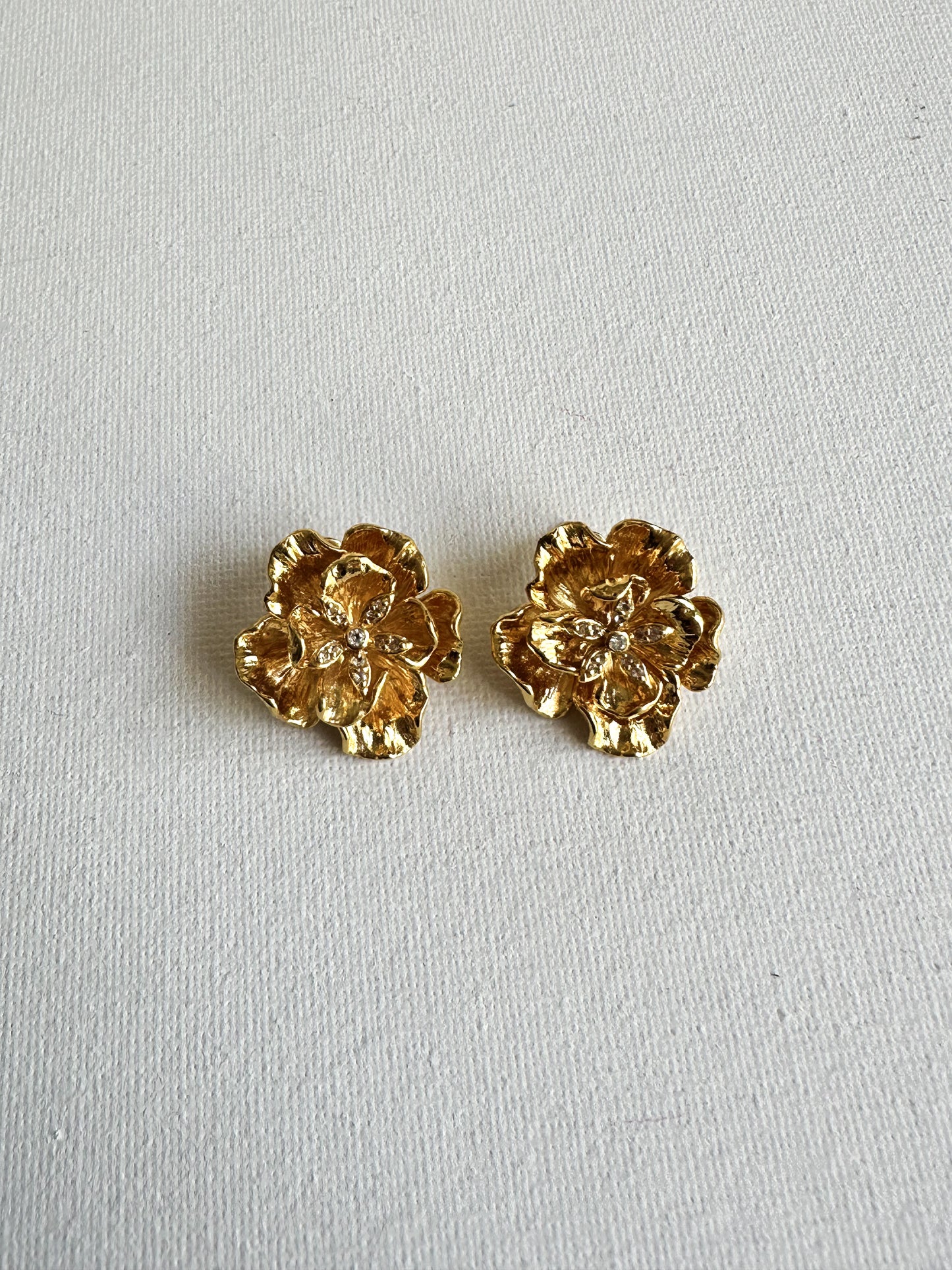 FLORA EARRINGS GOLD VERMEIL (own design)