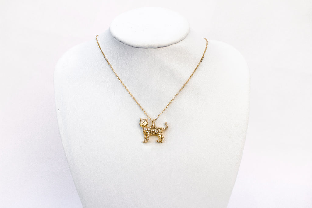 CAT NECKLACE - 18k GOLD VERMEIL