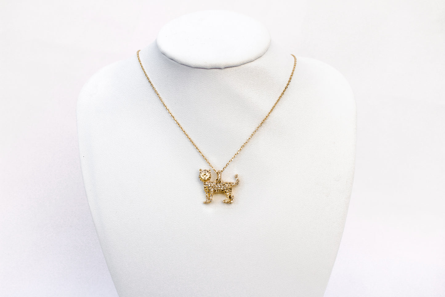 CAT NECKLACE 750er Gold Vermeil (own design)