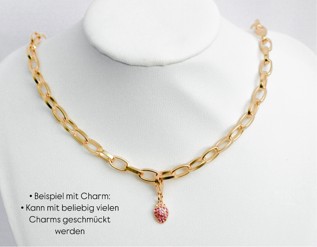 CHARM NECKLACE 18K GOLD VERMEIL