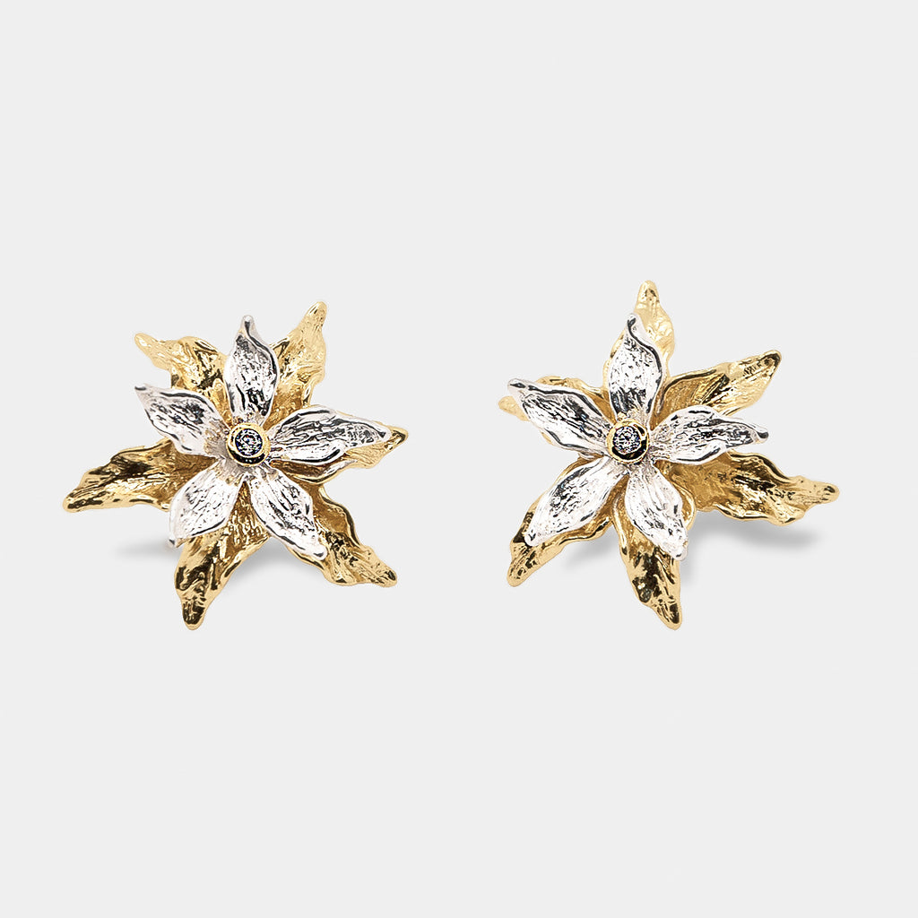 ETERNAL BLOOM STUDS - 18k GOLD VERMEIL