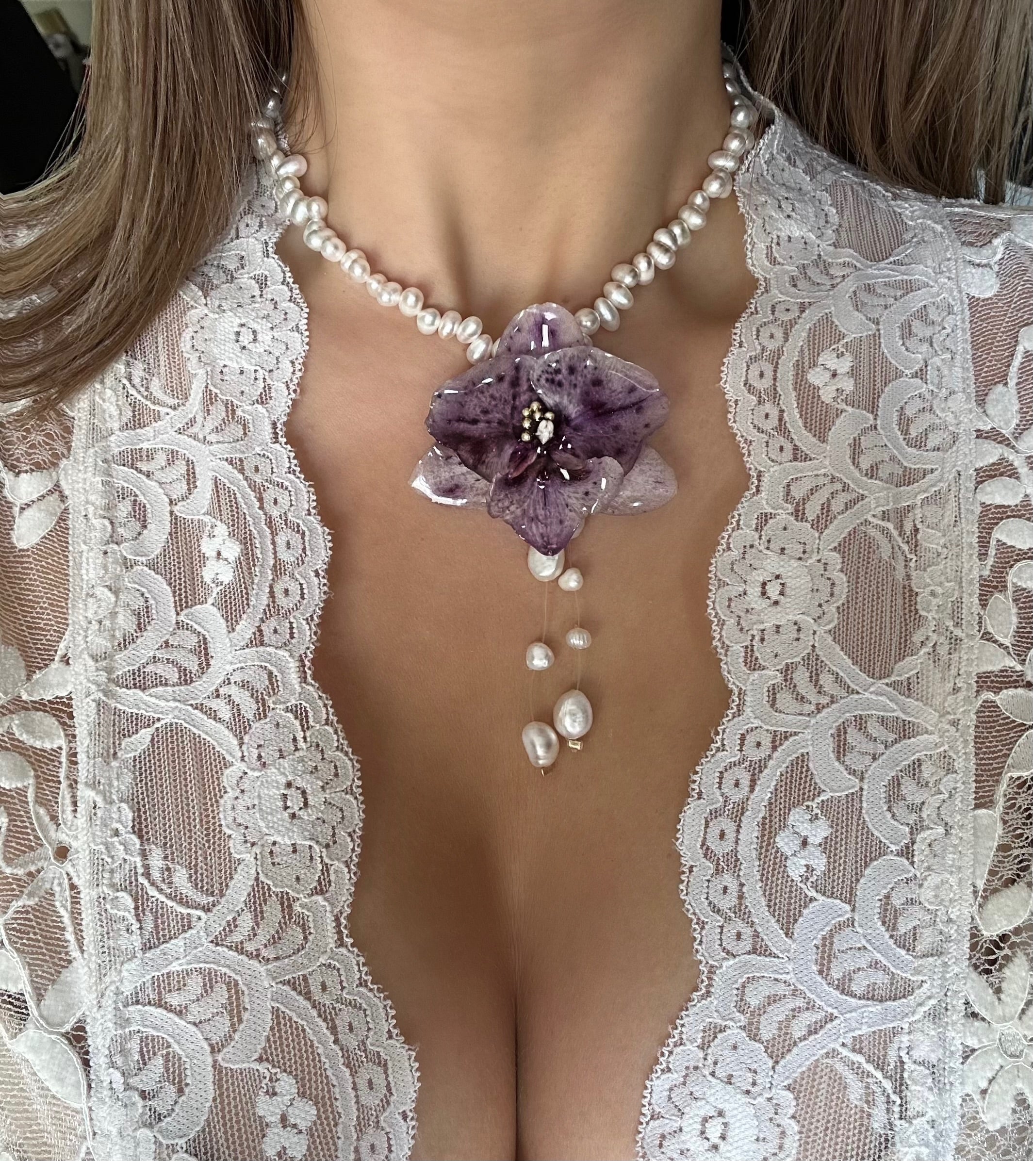 ELOISE ORCHID - FRESHWATER PEARLS