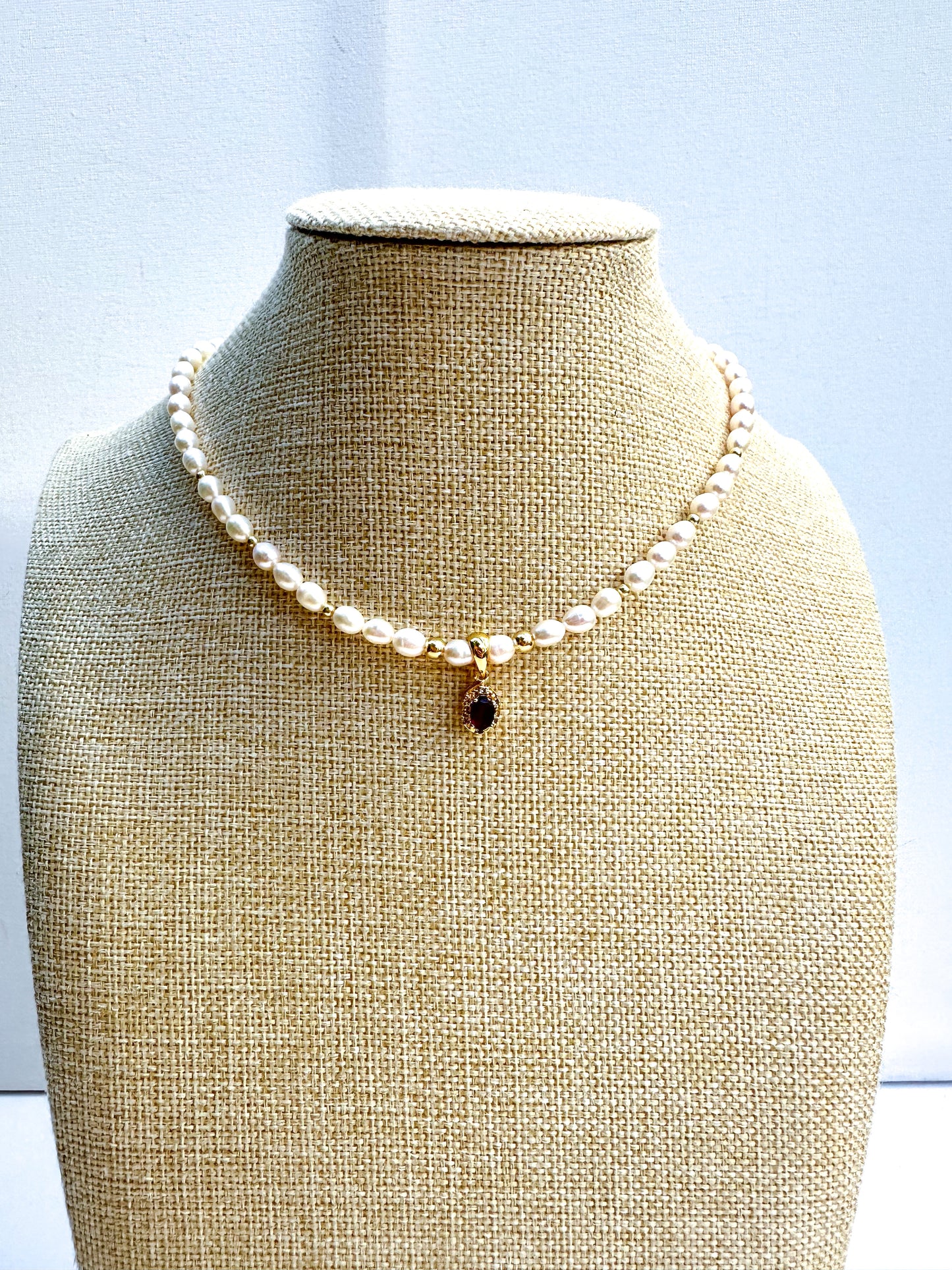 AMBRE NECKLACE GOLD (own design)