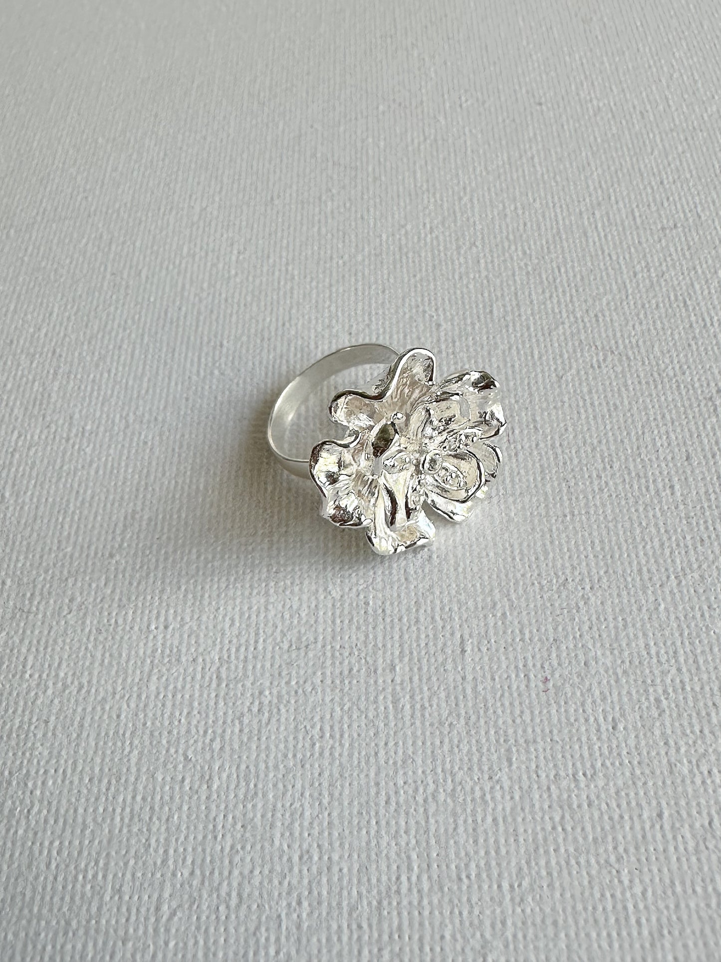 FLORA SILVER RING (own design)