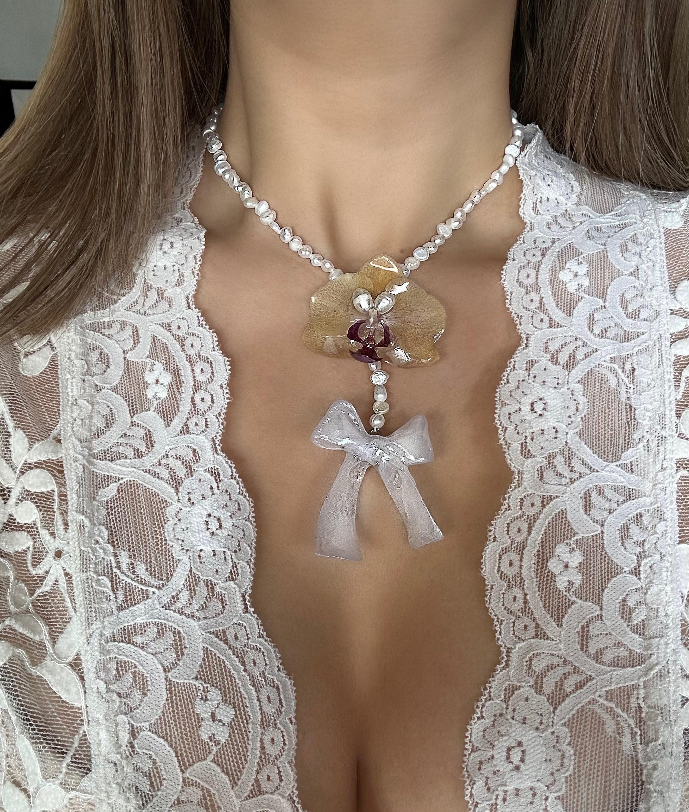 ROSALIA ORCHID - FRESHWATER PEARLS