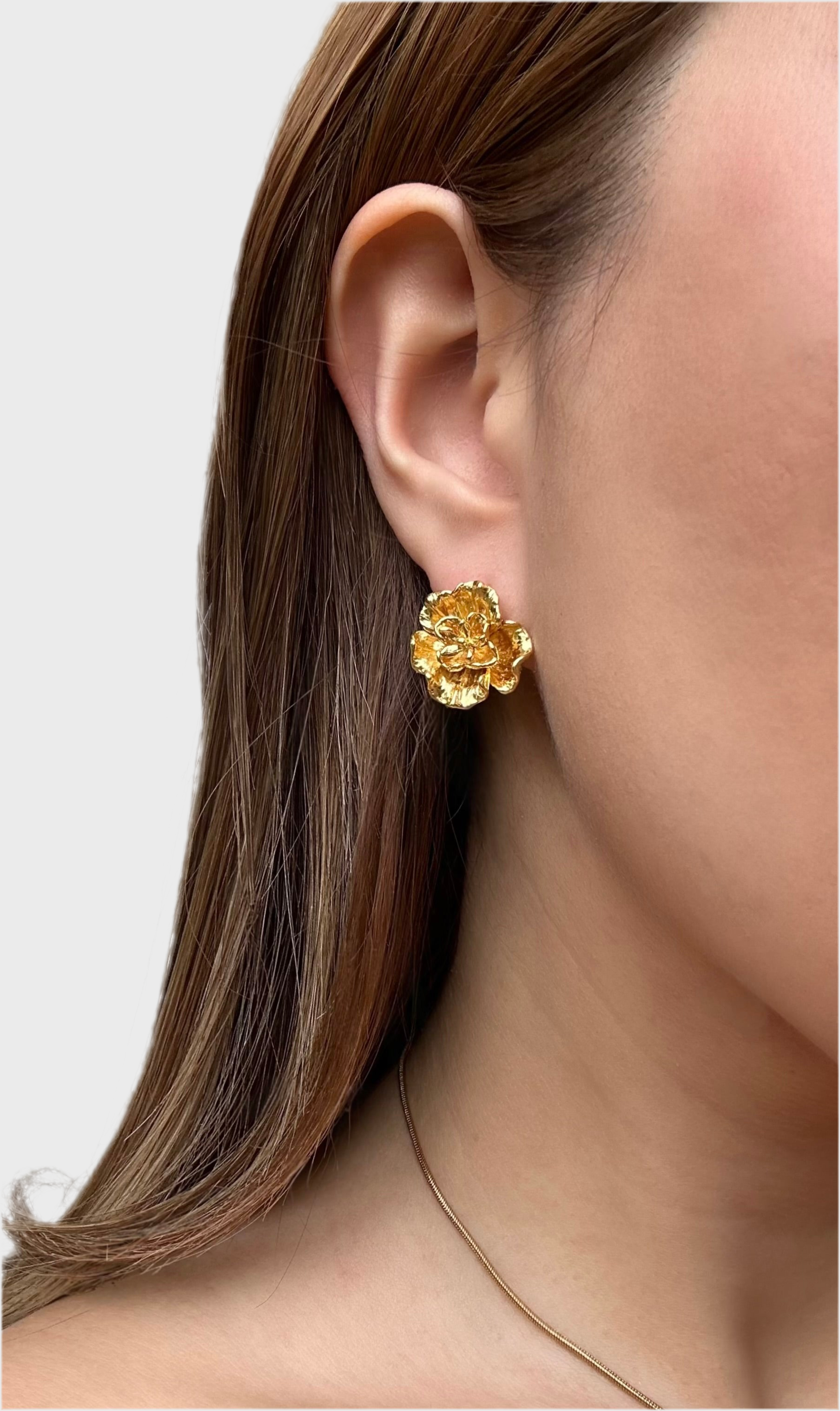 FLORA MINI EARRINGS - 18k GOLD VERMEIL