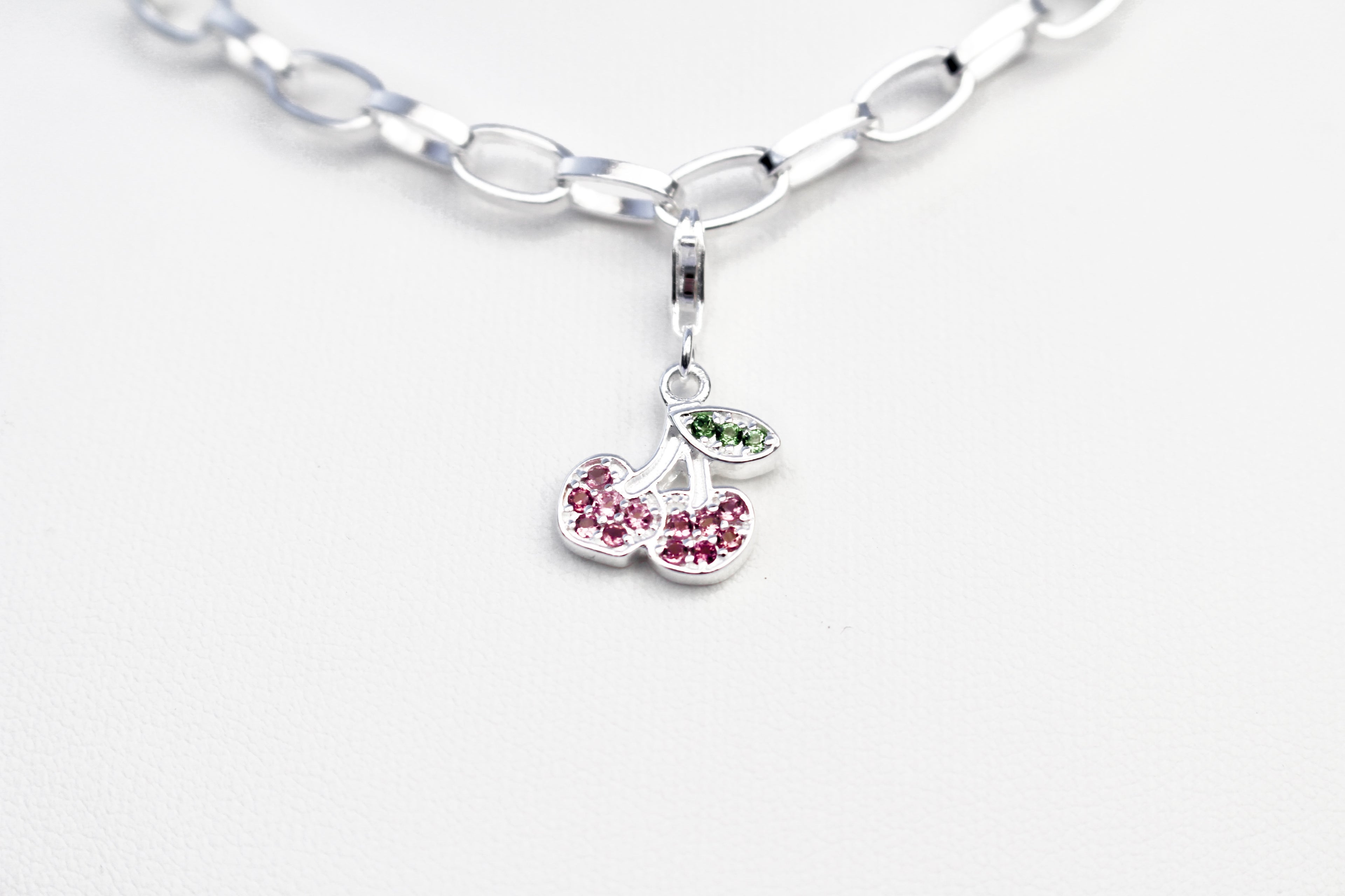 CHERRY CHARM - 925 STERLING SILVER