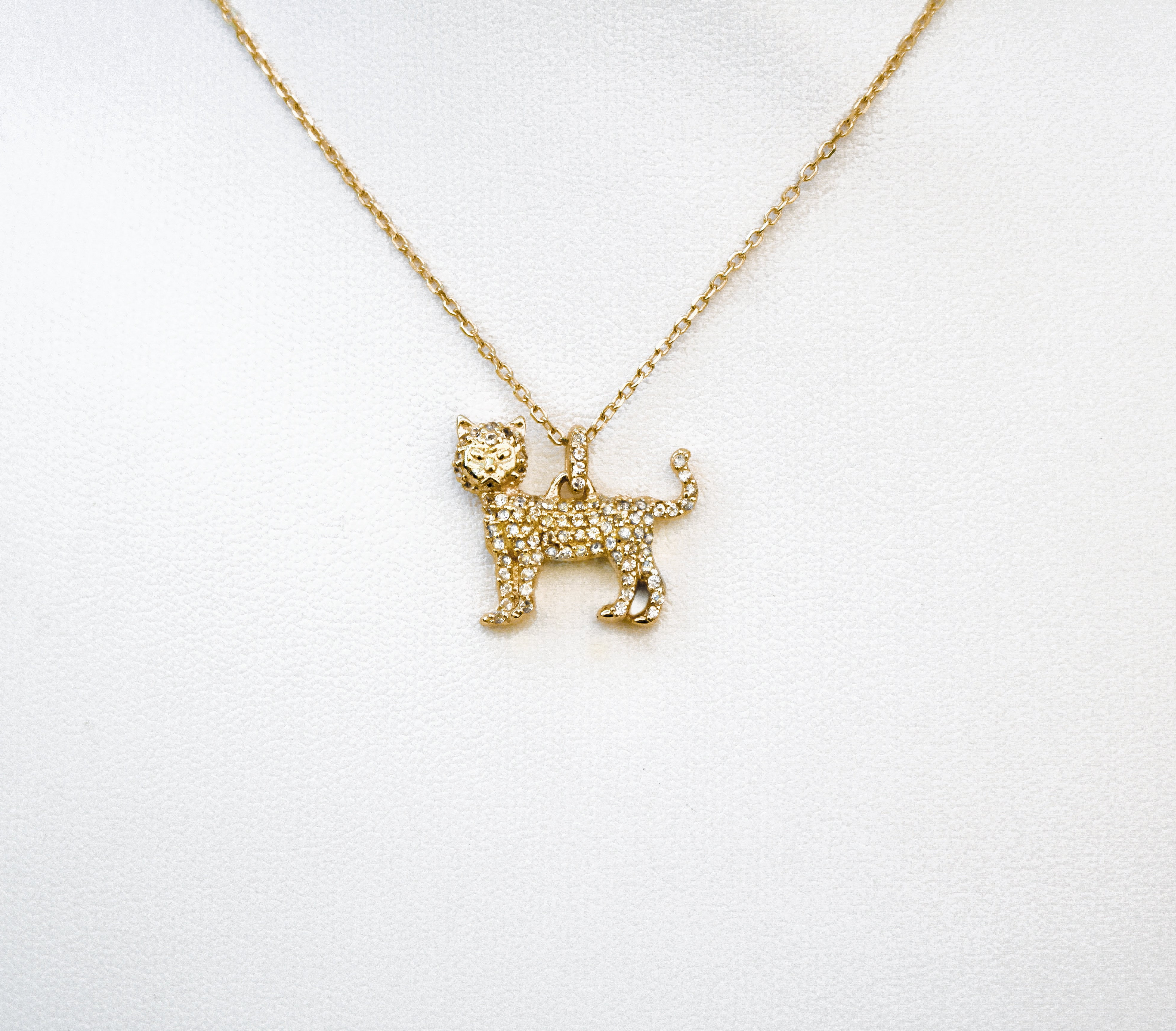 CAT NECKLACE - 18k GOLD VERMEIL